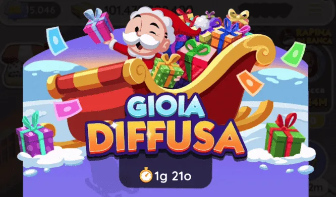 Evento Gioia Diffusa Monopoly Go (elenco dei premi)